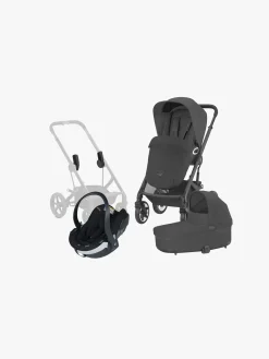 Vognpakker|Cybex TALOS S Lux Duovogn inkl. BeSafe iZi Go Modular X2 i-Size Autostol Baby, Moon Black/Black