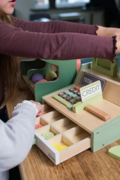 Rolleleg|Dantoy Kasseapparat Wooden In Gift Box