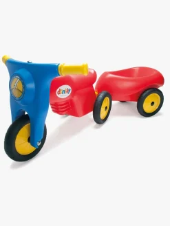 Pedal- & Gåbiler|Dantoy Trailer Gummihjul, Rød/Blå