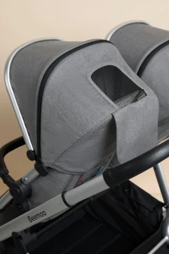 Søskendevogne|Beemoo DEMOEKSEMPLAR Pro Twin Søskendevogn, Grey