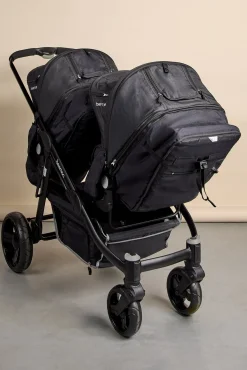 Søskendevogne|Beemoo DEMO-EX Premium Søskendevogn, Black Melange