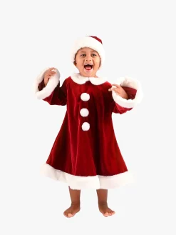 Kostumer & Udklædning|DenGodaFen Den Goda Fen Julekjole med Nissehue