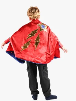 Kostumer & Udklædning|DenGodaFen Den Goda Fen Vendbar Kappe med Øjenmaske 98-128 cm, Blå/Rød