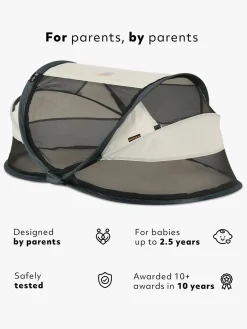 Børn Deryan Uv & Strand-Weekendseng med UV-Beskyttelse Baby, Luxe Cream