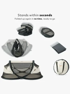 Børn Deryan Uv & Strand-Weekendseng med UV-Beskyttelse Baby, Luxe Cream