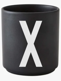 Spisetid|DesignLetters Design Letters Kop Porcelæn X, Sort