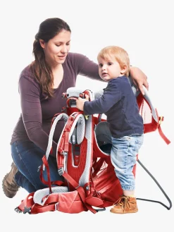 Bæreseler, Strækvikler & Bærestole|Deuter Kid Comfort Active SL Bærestol, Currant Rød