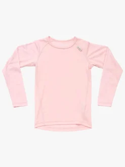 Børn Devold Undertøj|Uldtøj-Breeze Merino Skiundertrøje Kid, Chalk Pink