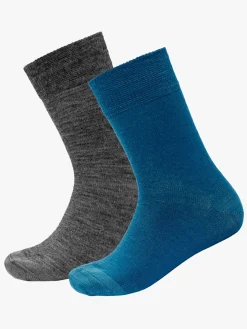 Undertøj|Uldtøj|Devold Daily Merino Light Strømper 2-pak, Flood Mix