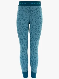 Børn Devold Undertøj|Uldtøj-DUO ACTIVE Lange Underbukser KID, Moon