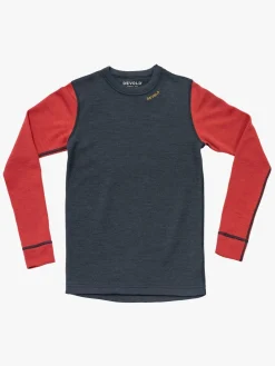 Børn Devold Undertøj|Uldtøj-Expedition Merino Skiundertrøje Jr, Night/Beauty