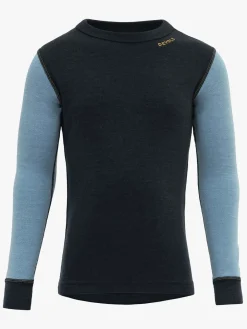 Undertøj|Uldtøj|Devold EXPEDITION MERINO SILK SHIRT KID Skiundertrøje, Ink