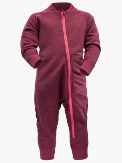 Uldtøj|Devold Nibba Merino Heldragt, Beetroot Melange