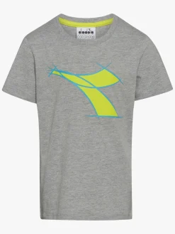 Overdele|Diadora T-Shirt, Light Mid Grey Mel
