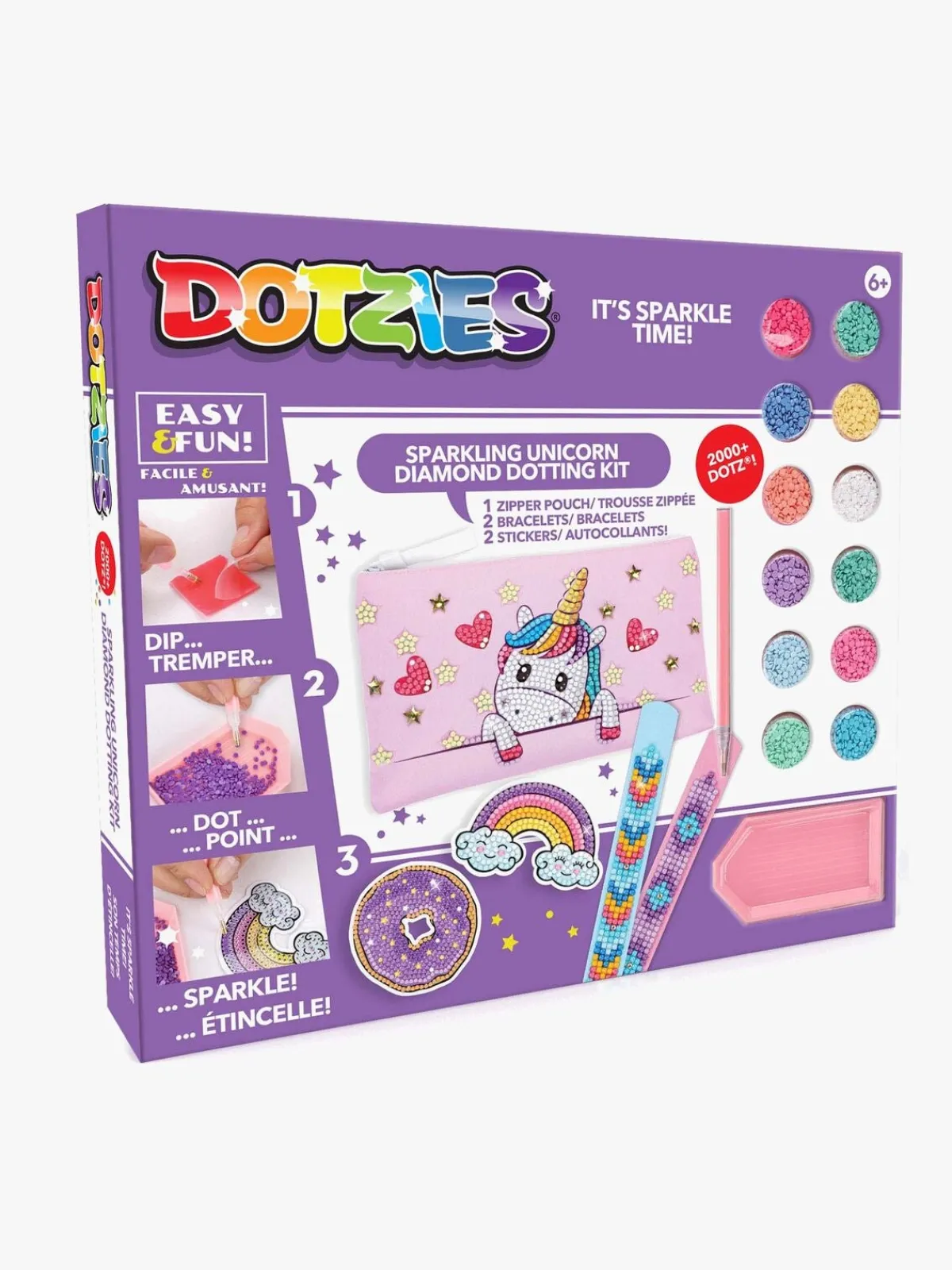 DiamondDotz Kreativt Legetøj-Dotzies Aktivitetssæt - Baby Unicorn