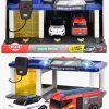 DickieToys Legetøjsbiler & -Fartøjer-Dickie Toys Dansk Redningsstation med 2 Transportmidler