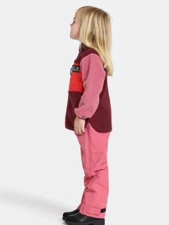 Børn Didriksons Fleecetøj-Anten Fleecetrøje, Anemon Red