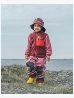 Børn Didriksons Fleecetøj-Anten Fleecetrøje, Anemon Red