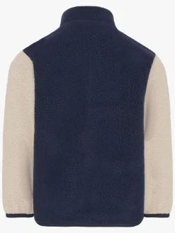 Fleecetøj|Didriksons Anten Fleecetrøje, Navy Blå/Beige/Orange