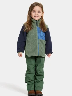 Børn Didriksons Fleecetøj-Anten Fleecetrøje, Light Moss