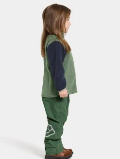 Børn Didriksons Fleecetøj-Anten Fleecetrøje, Light Moss