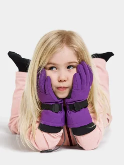 Børn Didriksons Tilbehør|Vintertøj-Biggles Handsker, Royal Purple