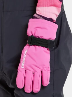 Tilbehør|Vintertøj|Didriksons Biggles Handsker, Sweet Pink