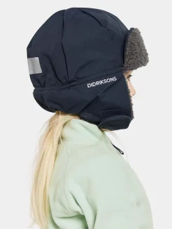 Tilbehør|Vintertøj|Didriksons Biggles Hue, Navy Blå