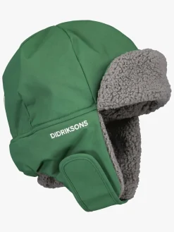 Tilbehør|Vintertøj|Didriksons Biggles Hue, Pine Green Grøn