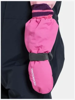 Tilbehør|Vintertøj|Didriksons Biggles Vanter, Sweet Pink Lyserød/Sort