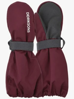 Børn Didriksons Tilbehør|Vintertøj-Biggles Vanter, Anemon Red