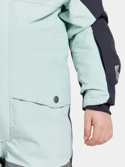 Overtøj|Didriksons Bjärven Flyverdragt, Pale Mint Blå/Grå