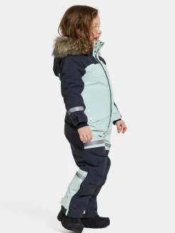 Overtøj|Didriksons Bjärven Flyverdragt, Pale Mint Blå/Grå