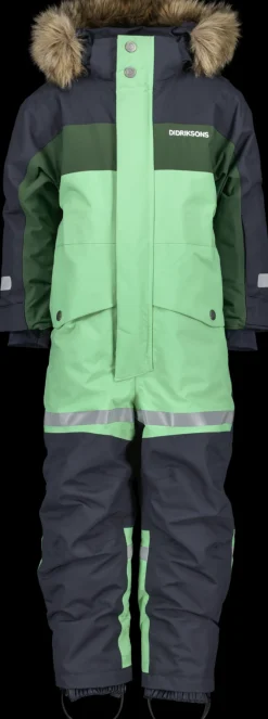 Flyverdragter|Didriksons Bjärven Flyverdragt, Dusty Lime Grøn/Blå