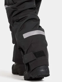 Børn Didriksons Vintertøj-Bjärven Overtræksbukser, Black