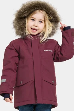 Vintertøj|Didriksons Bjärven Vinterjakke, Rusty Wine Rød