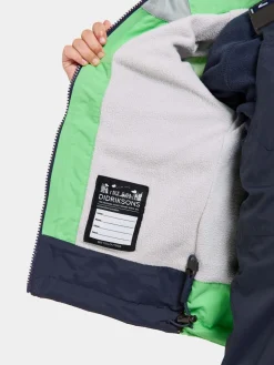 Overtøj|Didriksons Bladet Skaljakke, Dusty Lime Grøn/Sort