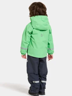 Overtøj|Didriksons Bladet Skaljakke, Dusty Lime Grøn/Sort