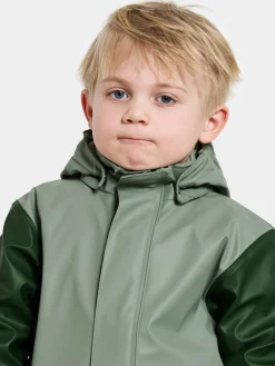 Børn Didriksons Regntøj-Boardman Foret Regnsæt, Light Moss