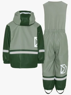 Børn Didriksons Regntøj-Boardman Foret Regnsæt, Light Moss