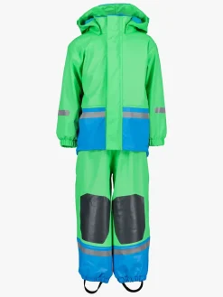 Børn Didriksons Regntøj-Boardman Foret Regnsæt, Frog Green