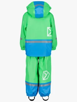 Børn Didriksons Regntøj-Boardman Foret Regnsæt, Frog Green