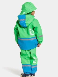 Børn Didriksons Regntøj-Boardman Foret Regnsæt, Frog Green