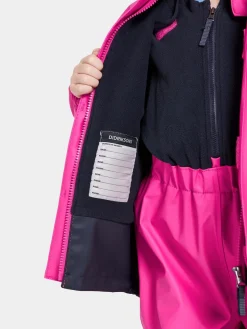 Regntøj|Didriksons Boardman Foret Regnsæt, Plastic Pink Lyserød/Blå