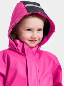 Regntøj|Didriksons Boardman Foret Regnsæt, Plastic Pink Lyserød/Blå