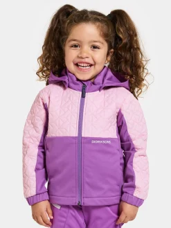 Overtøj|Didriksons Briska Hybridjakke, Tulip Purple Lilla/Lyserød