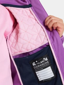 Overtøj|Didriksons Briska Hybridjakke, Tulip Purple Lilla/Lyserød