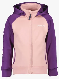 Børn Didriksons Fleecetøj-Corin Powerstretch Jakke, Dusty Pink