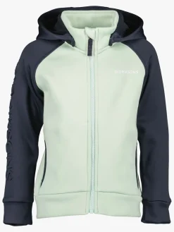 Fleecetøj|Didriksons Corin Powerstretch Jakke, Pale Mint Grøn/Blå