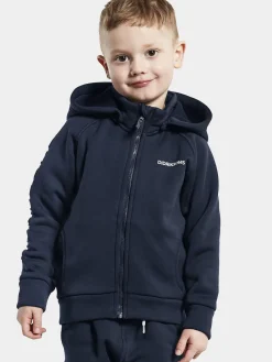 Børn Didriksons Overtøj-Corin Powerstretch Trøje, Navy